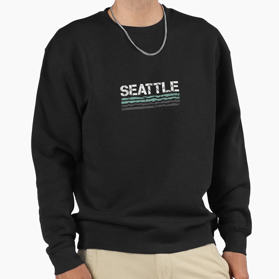 Seattle Washington Three Sweatshirt - Casual Everyday Wear Men Women - T-Shirt, Sweatshirt, Hoodie