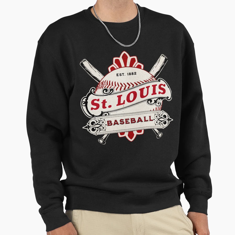 Art St Louis Cardinals Sweatshirt - Unique Graphic for Adults - T-Shirt, Sweatshirt, Hoodie