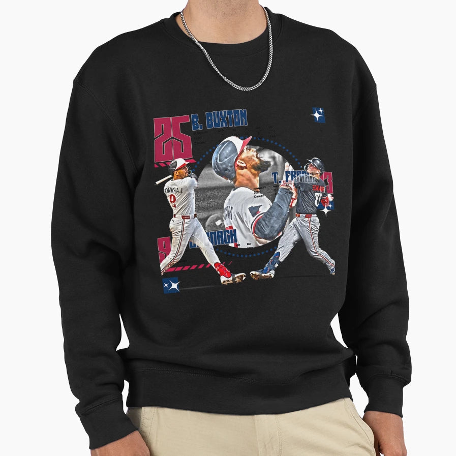 Minnesota Baseball Squad 2 Sweatshirt - Aesthetic Graphic Men Women - T-Shirt, Sweatshirt, Hoodie