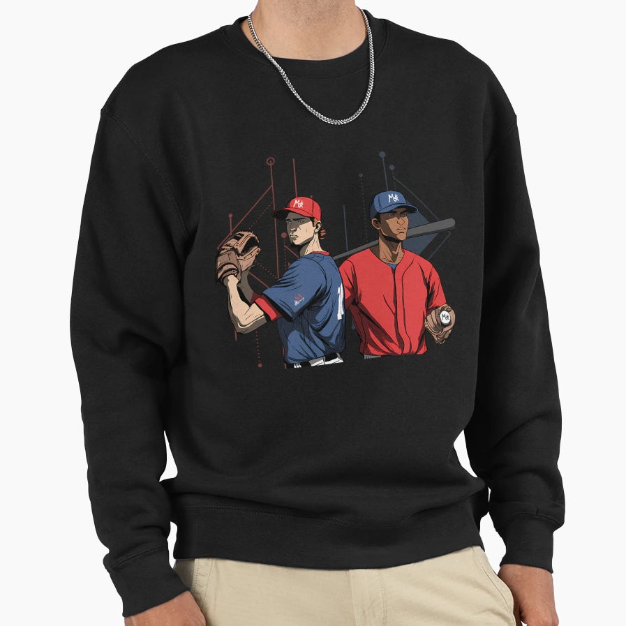 Baseball Sweatshirt - Minimalist Print Unisex - T-Shirt, Sweatshirt, Hoodie