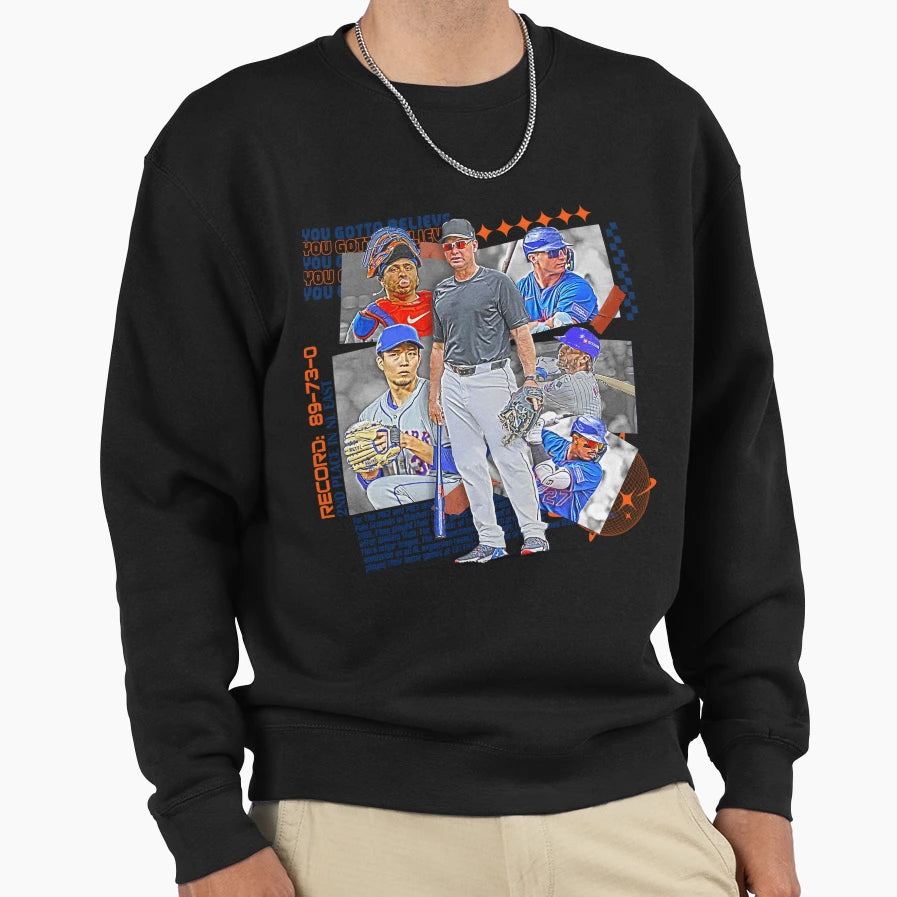 New York Baseball Team Squad Sweatshirt - Custom Art Print Unisex - T-Shirt, Sweatshirt, Hoodie