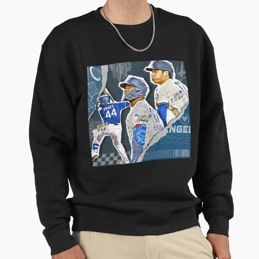 Los Angeles Baseball Team Squad Sweatshirt - Unique Graphic for Adults - T-Shirt, Sweatshirt, Hoodie