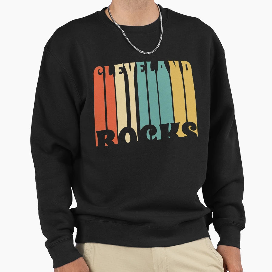 Cleveland Rocks Sweatshirt - Minimalist Print for Adults - T-Shirt, Sweatshirt, Hoodie