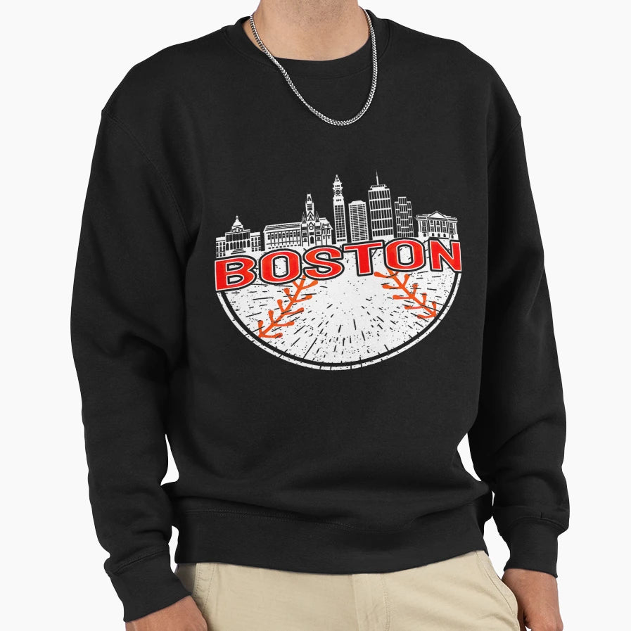 Boston Baseball Fan Sweatshirt - Graphic Print for Adults - T-Shirt, Sweatshirt, Hoodie