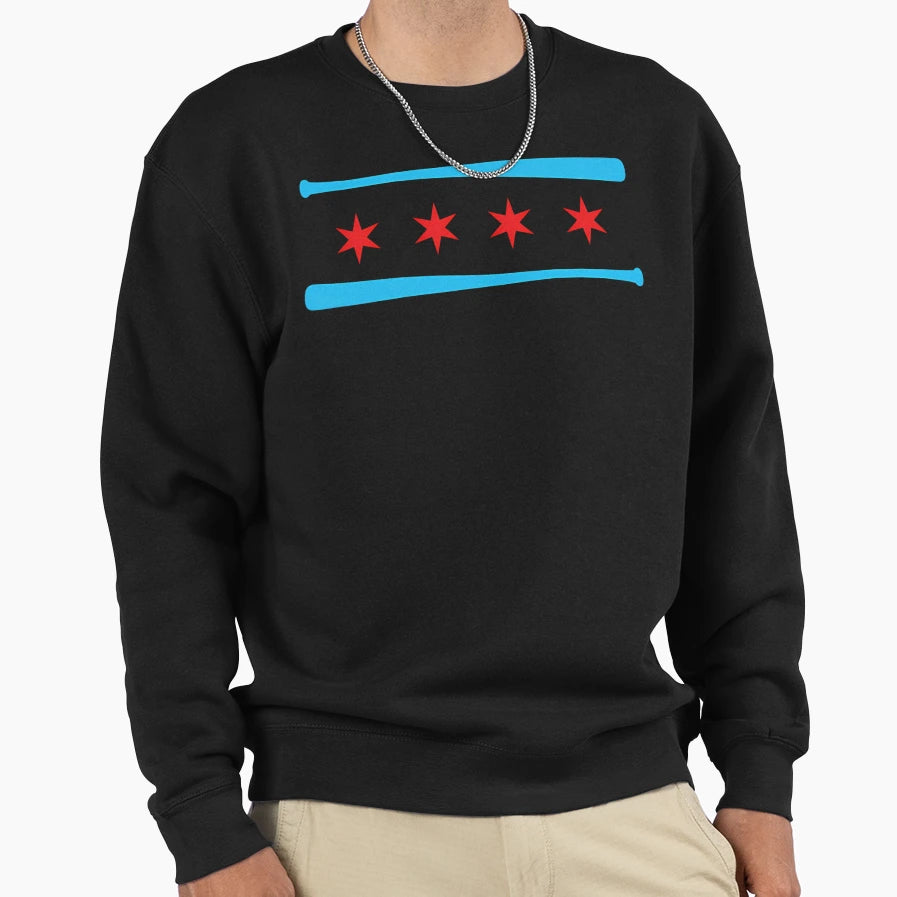 Chicago Baseball Sweatshirt - Minimalist Print Men Women - T-Shirt, Sweatshirt, Hoodie