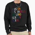 Al West Team Colors And Locations Sweatshirt - Graphic Print for Adults - T-Shirt, Sweatshirt, Hoodie