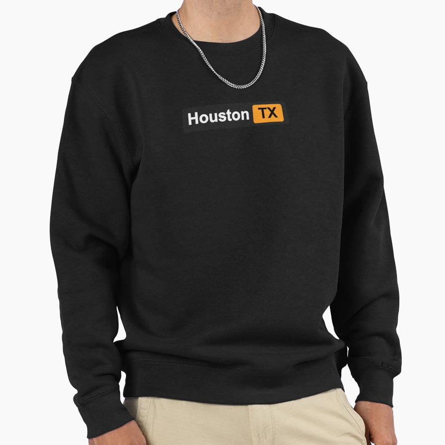 Houston Tx Sweatshirt - Novelty Apparel Unisex - T-Shirt, Sweatshirt, Hoodie