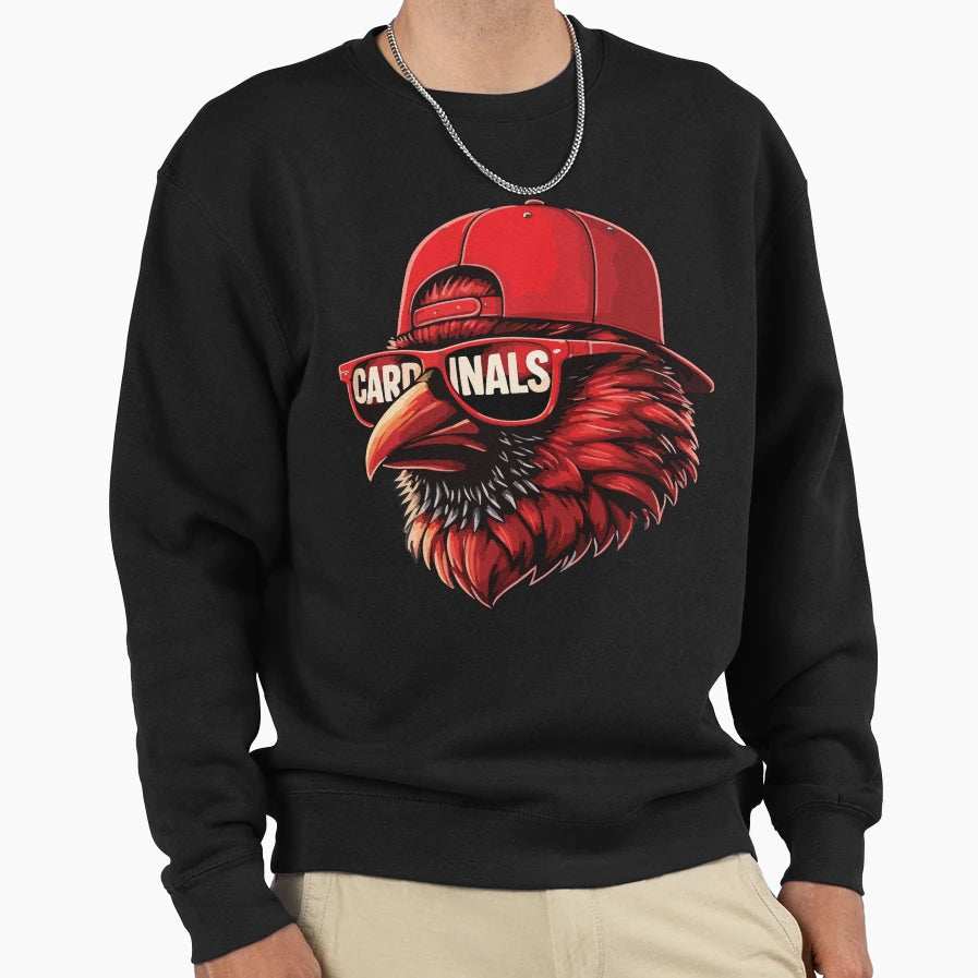 Cardinal Bird Red Bird Nature Sweatshirt - Casual Everyday Wear Men Women - T-Shirt, Sweatshirt, Hoodie