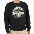 Boston Baseball Field Cityscape Sweatshirt - Aesthetic Graphic Men Women - T-Shirt, Sweatshirt, Hoodie