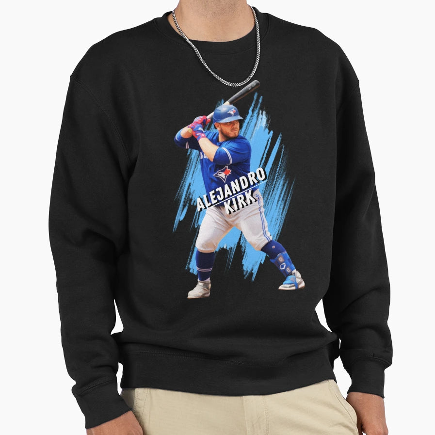 Alejandro Kirk Painted Effect And T-Shirt - Trendy Graphic Unisex - T-Shirt, Sweatshirt, Hoodie
