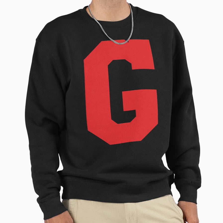 Alphabet Red G Sports Letter G Sweatshirt - Streetwear Style for Adults - T-Shirt, Sweatshirt, Hoodie