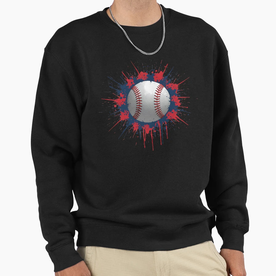 Baseball Player And Fan Sweatshirt - Graphic Print Unisex - T-Shirt, Sweatshirt, Hoodie