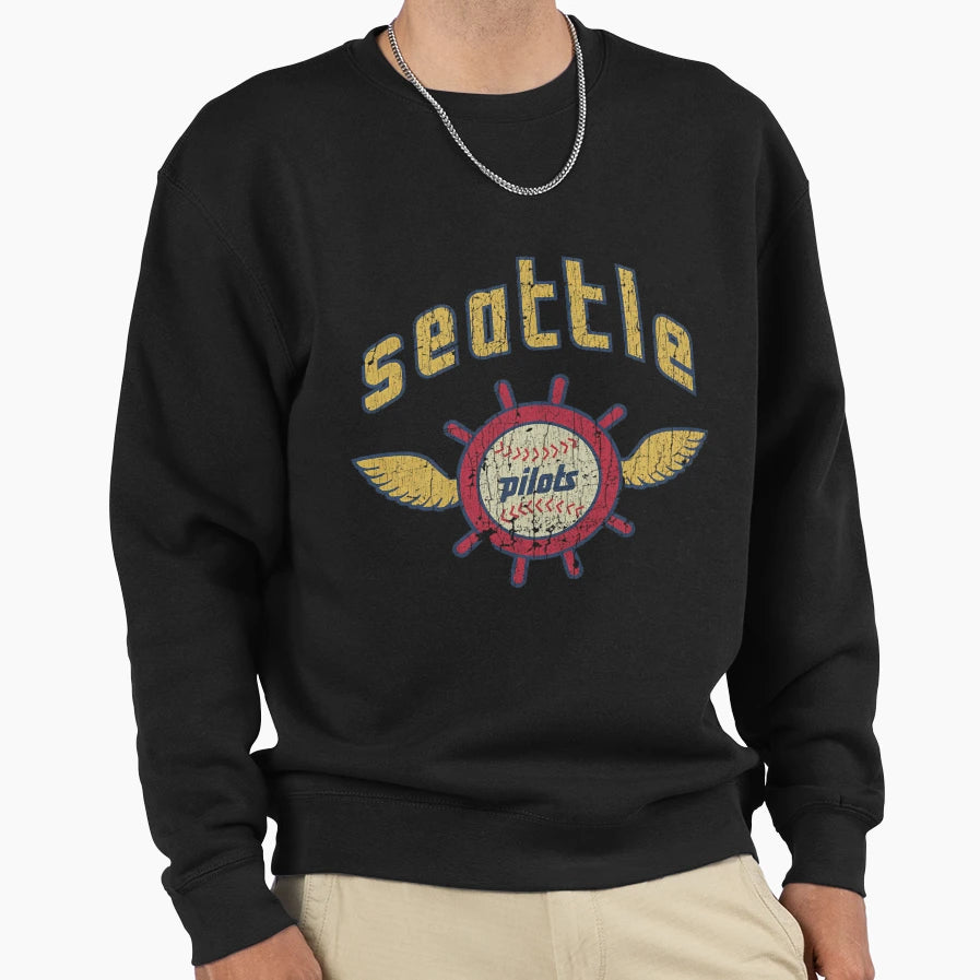 Seattle Pilots Baseball T-Shirt - Aesthetic Graphic for Adults - T-Shirt, Sweatshirt, Hoodie