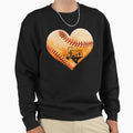 Houston Texas Baseball Heart Map Sweatshirt - Fun Novelty Design Unisex - T-Shirt, Sweatshirt, Hoodie