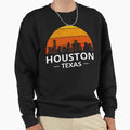 Houston Texas Skyline Pride I Sweatshirt - Novelty Apparel Men Women - T-Shirt, Sweatshirt, Hoodie