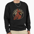 Red Bird Mascot Drawing Baseball Sweatshirt - Novelty Apparel for Adults - T-Shirt, Sweatshirt, Hoodie