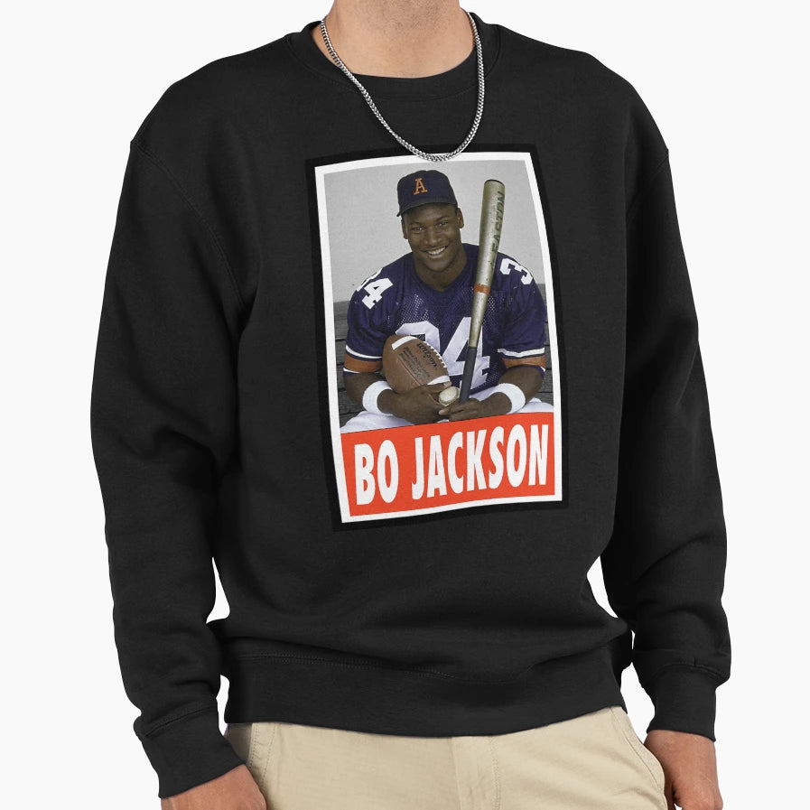 Sport Bo Jackson Sweatshirt - Custom Art Print Men Women - T-Shirt, Sweatshirt, Hoodie