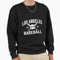 Los Angeles La Baseball Throwback Sweatshirt - Custom Art Print for Adults - T-Shirt, Sweatshirt, Hoodie