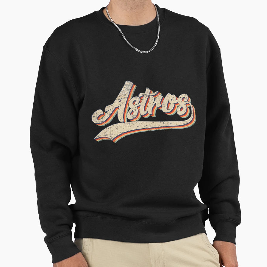 Astros Name Throwback Sweatshirt - Casual Everyday Wear Unisex - T-Shirt, Sweatshirt, Hoodie