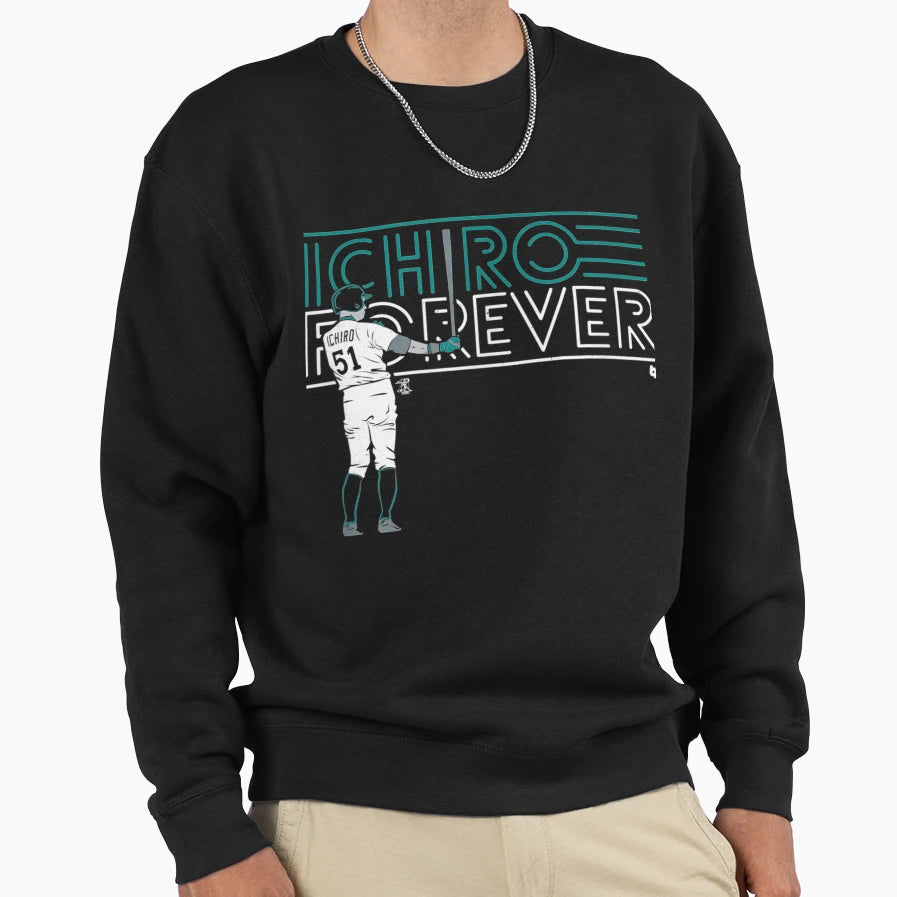 Ichiro Suzuki Ichiro Baseball Sweatshirt - Aesthetic Graphic for Adults - T-Shirt, Sweatshirt, Hoodie