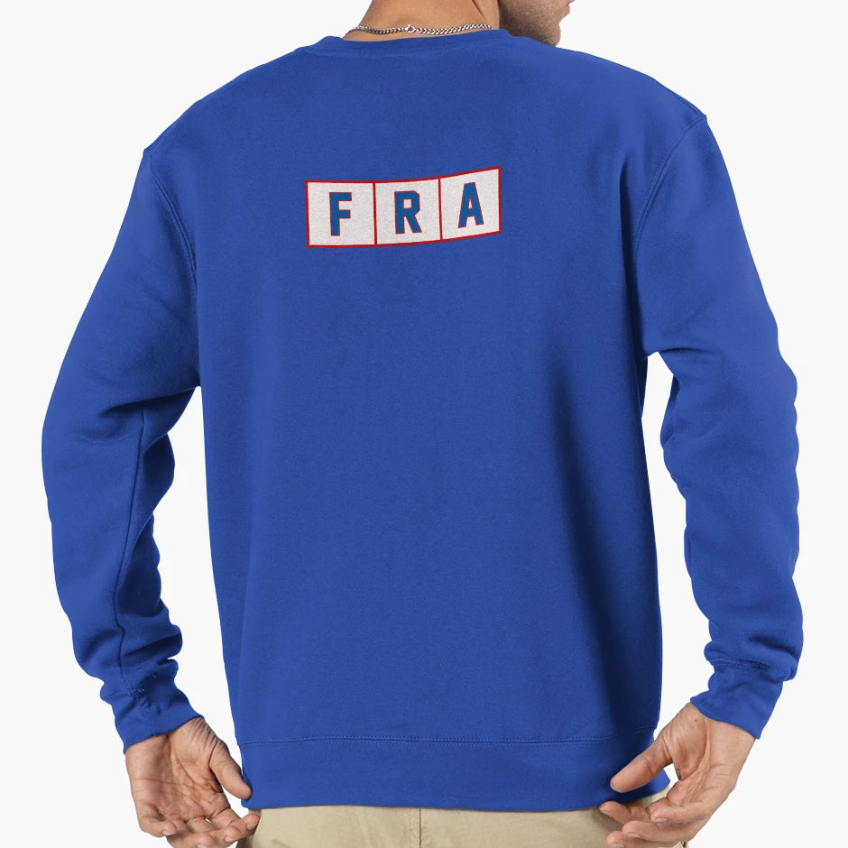 Fra France Trigram Tiles Blue Red Sweatshirt - Streetwear Style Unisex - T-Shirt, Sweatshirt, Hoodie