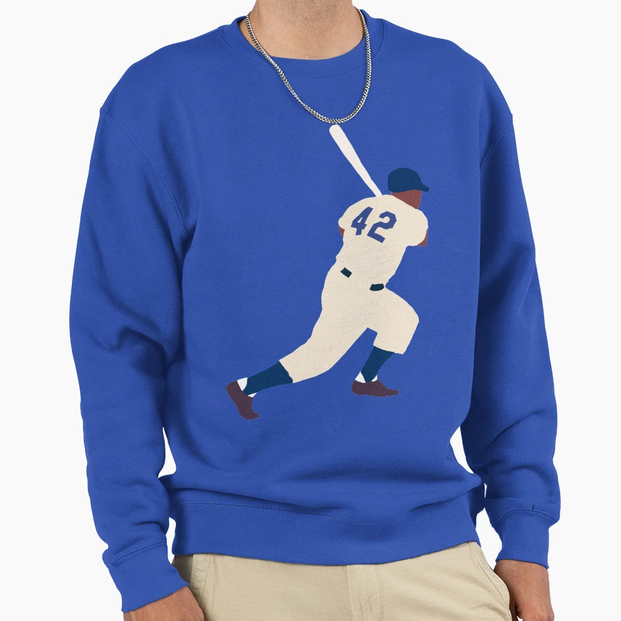 Jackie Robinson Sweatshirt - Custom Art Print Men Women - T-Shirt, Sweatshirt, Hoodie