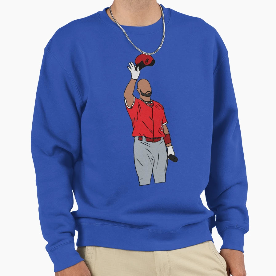 Albert Pujols Return To St Louis Sweatshirt - Fun Novelty Design for Adults - T-Shirt, Sweatshirt, Hoodie