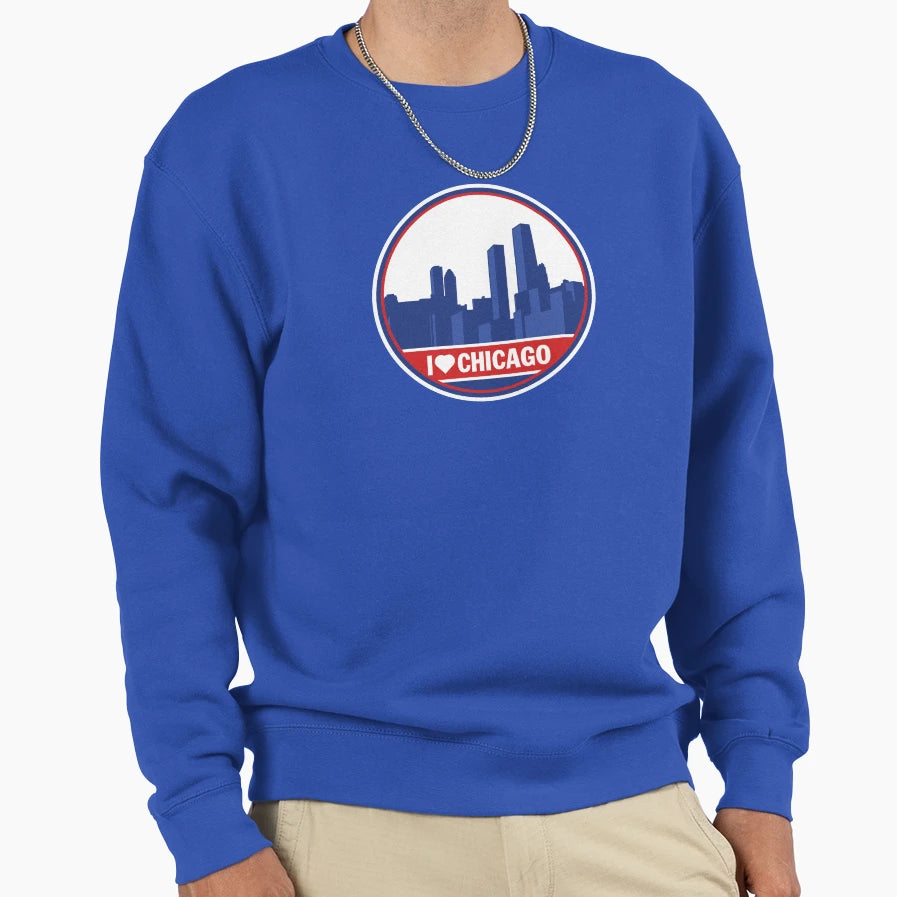 I Love Chicago T-Shirt - Fun Novelty Design for Adults - T-Shirt, Sweatshirt, Hoodie