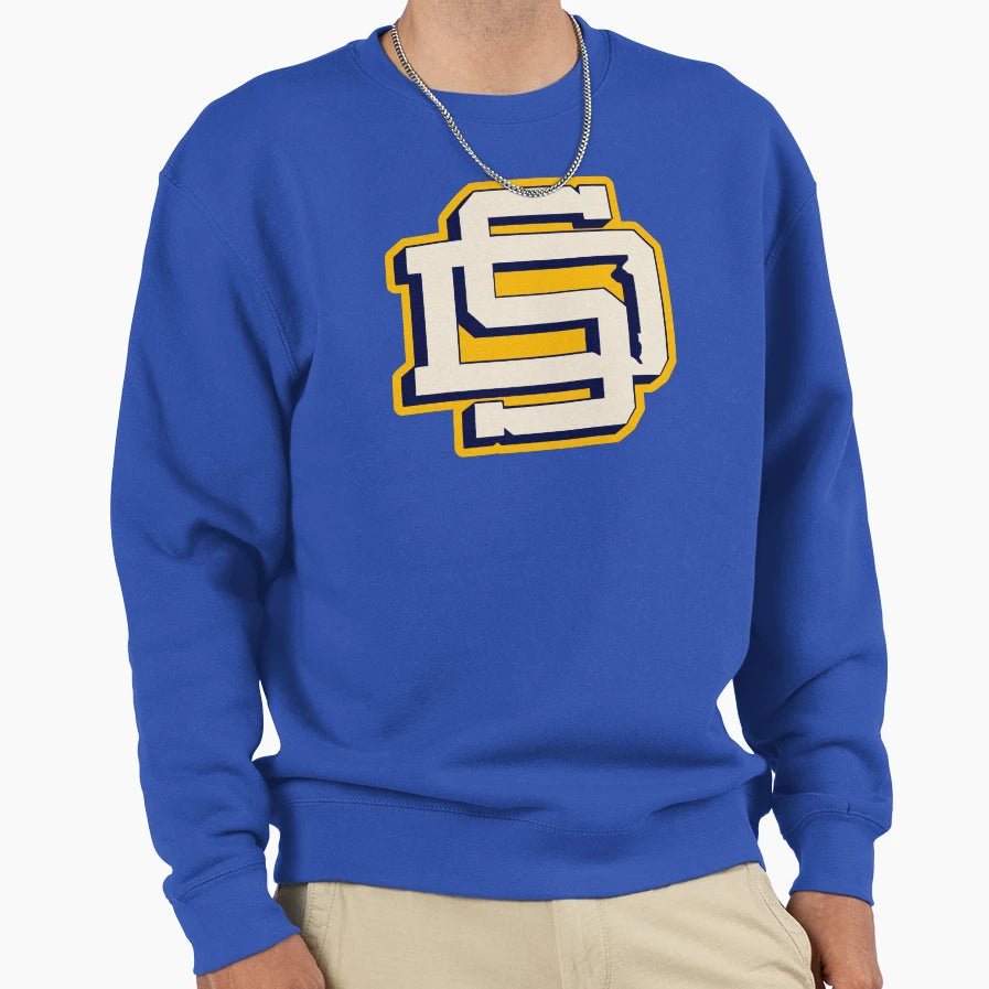 South Dakota Sd Monogram 1 Sweatshirt - Casual Everyday Wear Unisex - T-Shirt, Sweatshirt, Hoodie