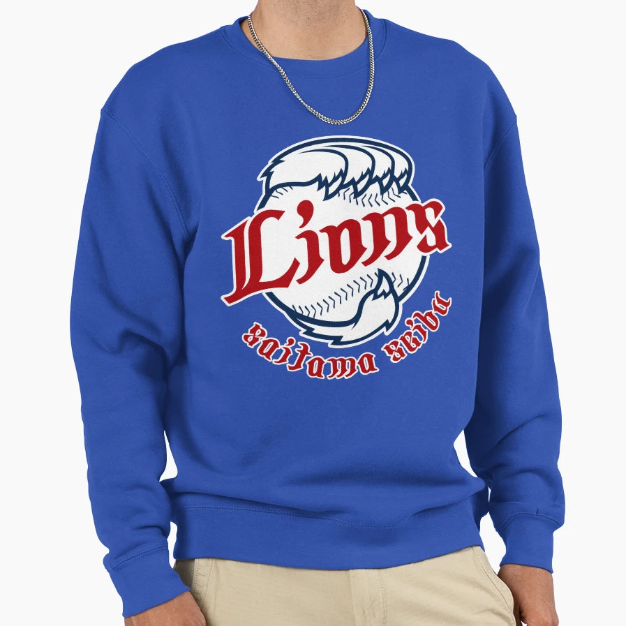 Seibu Lions Crest Logo Sweatshirt - Novelty Apparel Men Women - T-Shirt, Sweatshirt, Hoodie