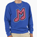 Memphis Music Note M Logo Sweatshirt - Minimalist Print for Adults - T-Shirt, Sweatshirt, Hoodie