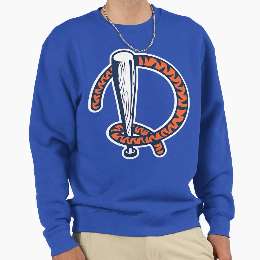 Tiger Baseball D Sweatshirt - Streetwear Style Men Women - T-Shirt, Sweatshirt, Hoodie