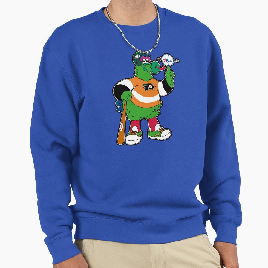 Phillie Phanatic All Sports Sweatshirt - Novelty Apparel Unisex - T-Shirt, Sweatshirt, Hoodie