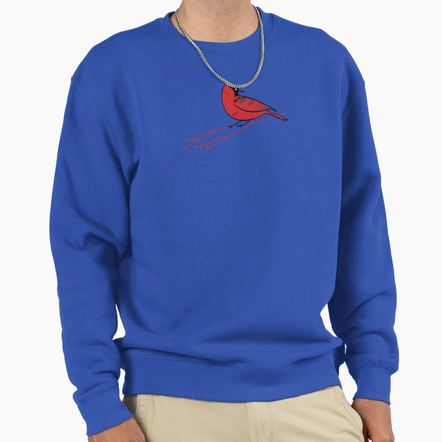 Male Northern Cardinal Sweatshirt - Casual Everyday Wear for Adults - T-Shirt, Sweatshirt, Hoodie
