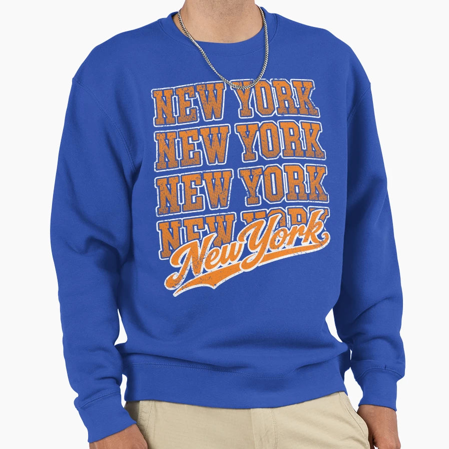 New York Throwback Sweatshirt - Casual Everyday Wear for Adults - T-Shirt, Sweatshirt, Hoodie
