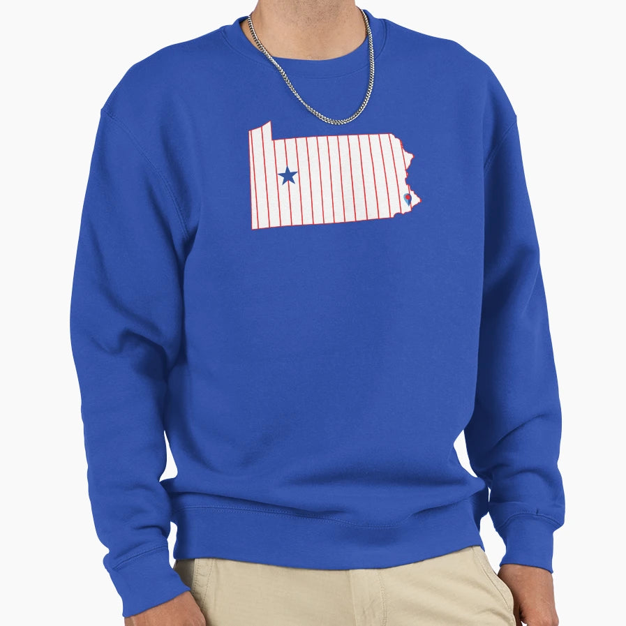 Philadelphia Baseball Sweatshirt - Custom Art Print for Adults - T-Shirt, Sweatshirt, Hoodie