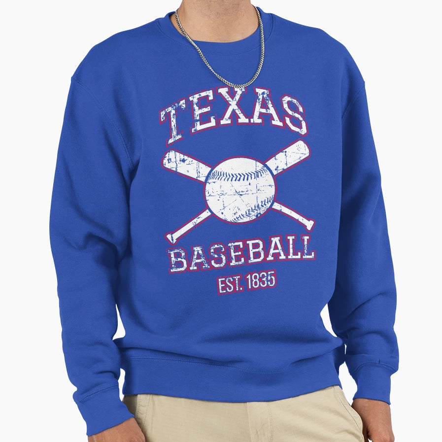 Texas Baseball Team I Sweatshirt - Custom Art Print Unisex - T-Shirt, Sweatshirt, Hoodie