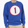 Ozzie Smith 1 Jersey Number Sweatshirt - Custom Art Print for Adults - T-Shirt, Sweatshirt, Hoodie