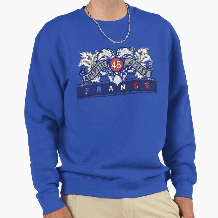 Pastis De Marseille Pop 45 France Sweatshirt - Unique Graphic for Adults - T-Shirt, Sweatshirt, Hoodie