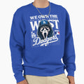 La Baseball Ghost Face We Own West Sweatshirt - Minimalist Print Men Women - T-Shirt, Sweatshirt, Hoodie