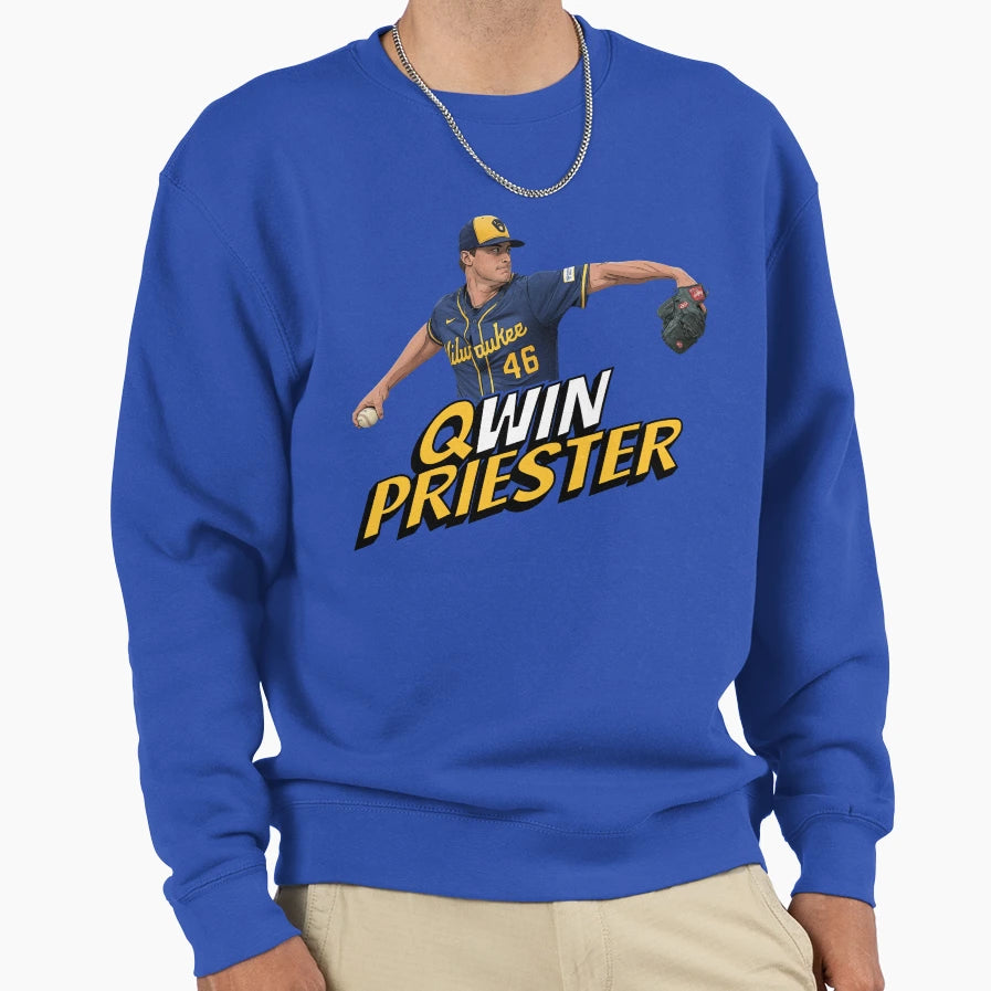 Qwin Priester Sweatshirt - Aesthetic Graphic Unisex - T-Shirt, Sweatshirt, Hoodie