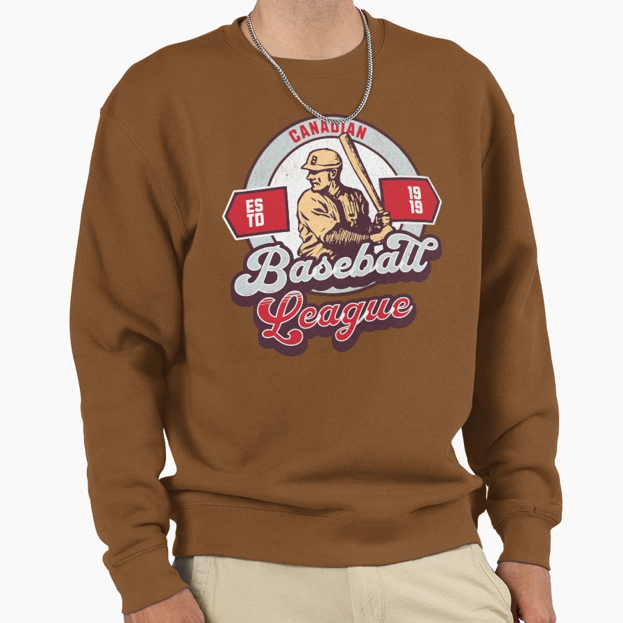 Canadian Baseball League Sweatshirt - Casual Everyday Wear for Adults - T-Shirt, Sweatshirt, Hoodie