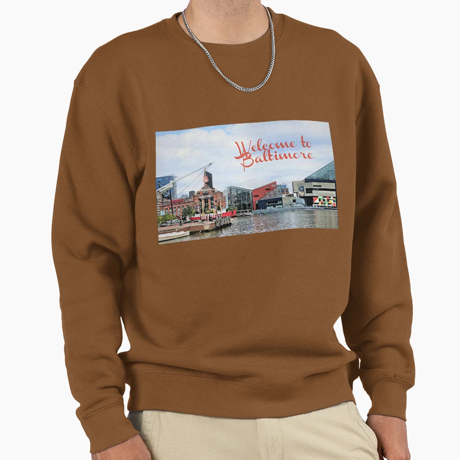 Welcome To Baltimore Sweatshirt - Streetwear Style Unisex - T-Shirt, Sweatshirt, Hoodie