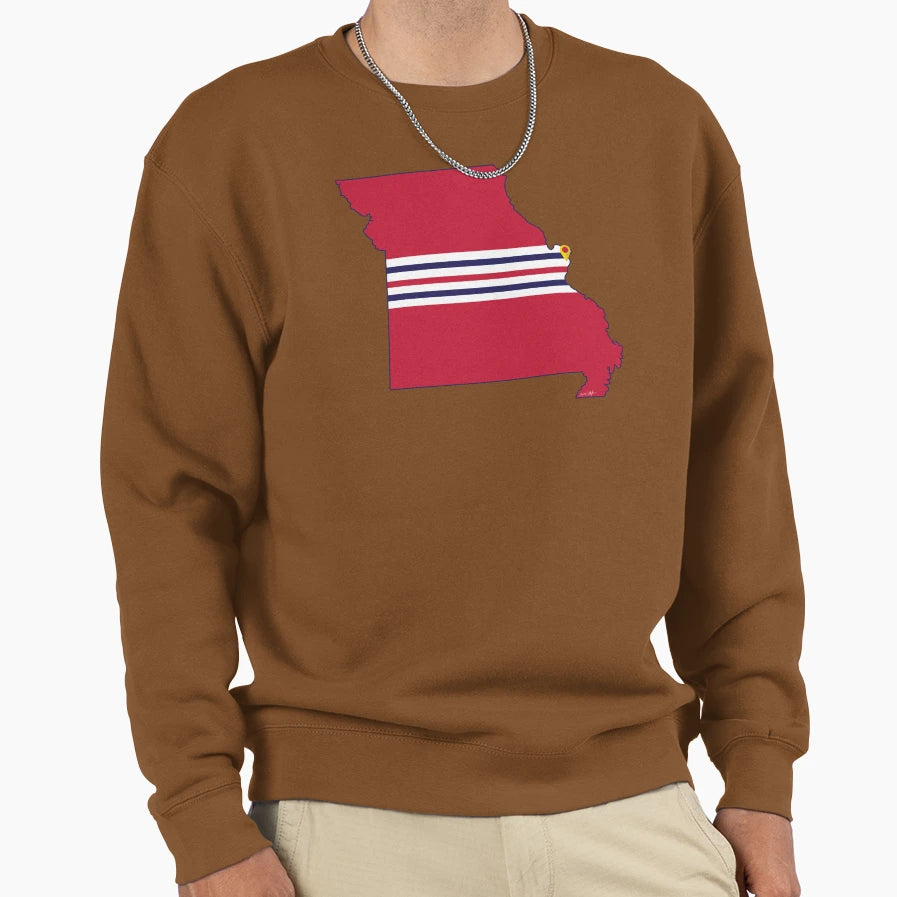 St Louis Baseball Sweatshirt - Minimalist Print Unisex - T-Shirt, Sweatshirt, Hoodie