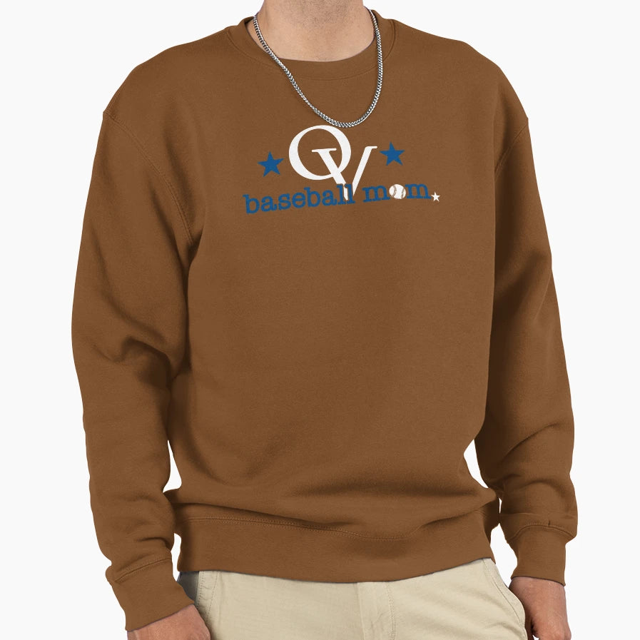 Ovll Baseball Mom All Stars Red Sweatshirt - Unique Graphic for Adults - T-Shirt, Sweatshirt, Hoodie
