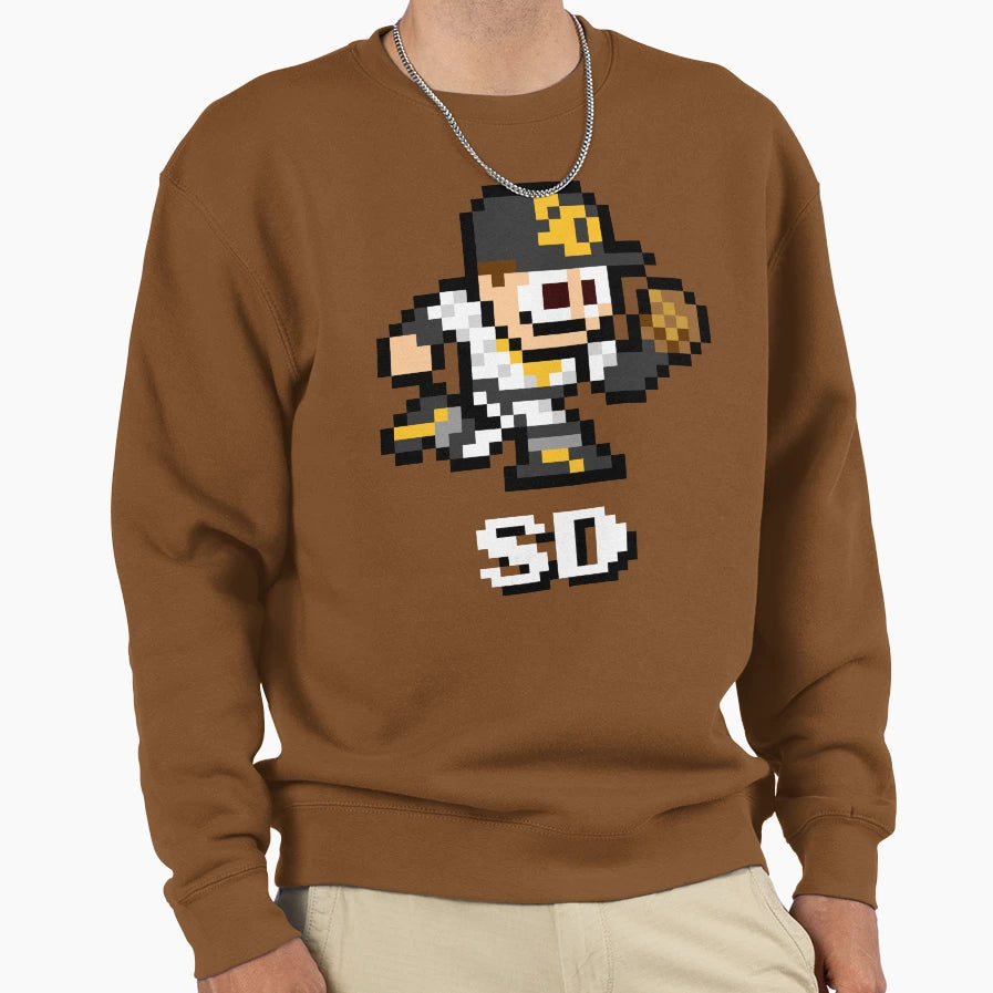 San Diego 8 Bit Player Initials Sweatshirt - Minimalist Print Men Women - T-Shirt, Sweatshirt, Hoodie