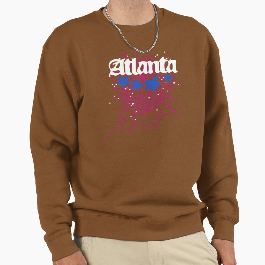 Atlanta White Sweatshirt - Minimalist Print for Adults - T-Shirt, Sweatshirt, Hoodie