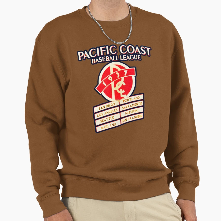 Pacifc Coast League Baseball Sweatshirt - Custom Art Print Men Women - T-Shirt, Sweatshirt, Hoodie