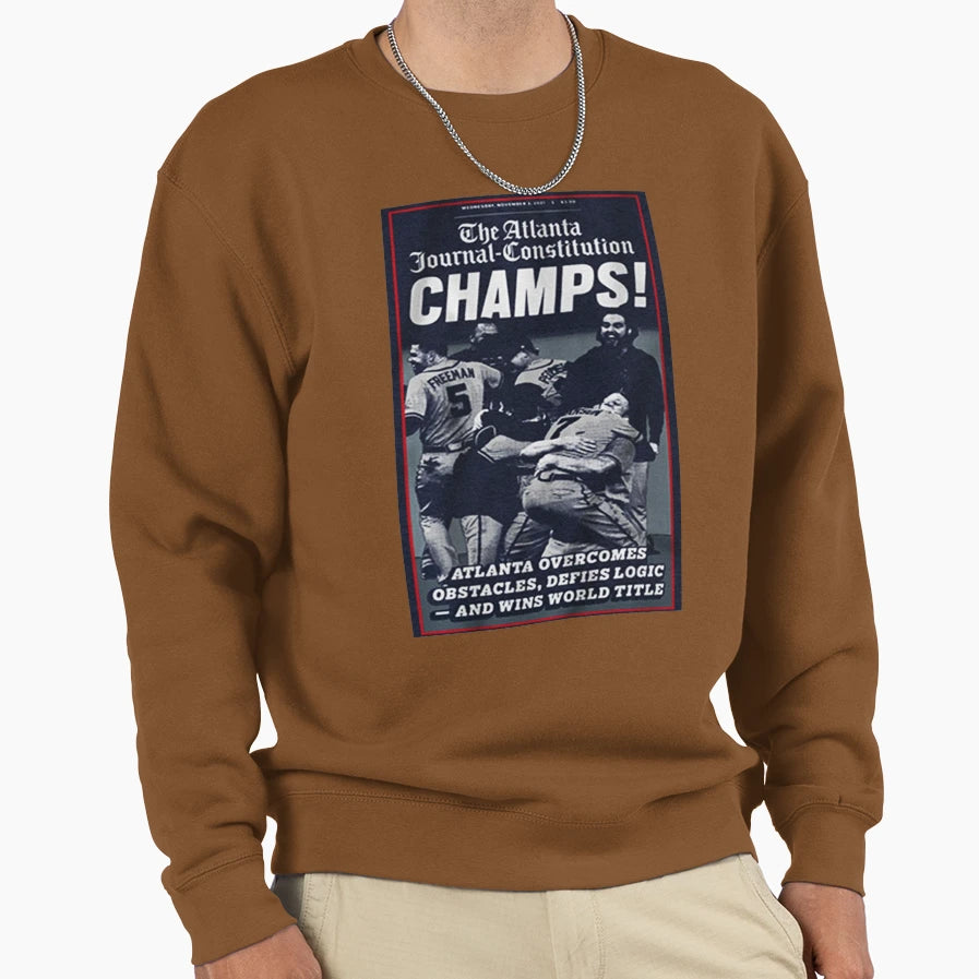 Atlanta Baseball World Champions T-Shirt - Streetwear Style for Adults - T-Shirt, Sweatshirt, Hoodie