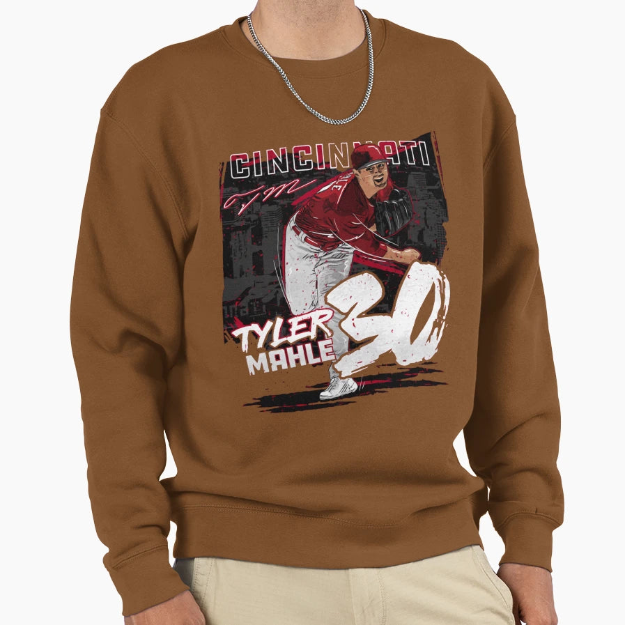 Tyler Mahle State Sweatshirt - Unique Graphic Men Women - T-Shirt, Sweatshirt, Hoodie